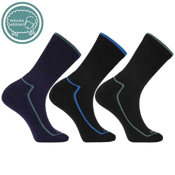 Ciepłe męskie skarpety z wełną merino csw700-002
