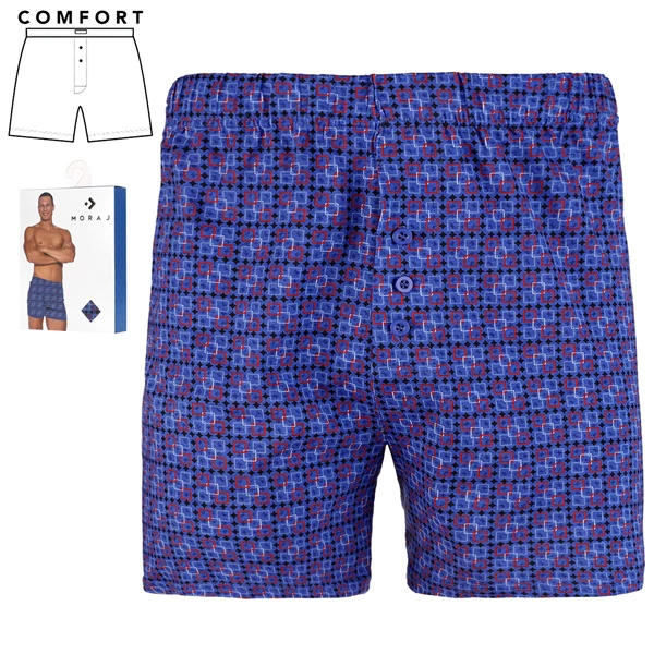 Bokserki męskie luźne ze wzorem geometryczny plus size mbl850-011