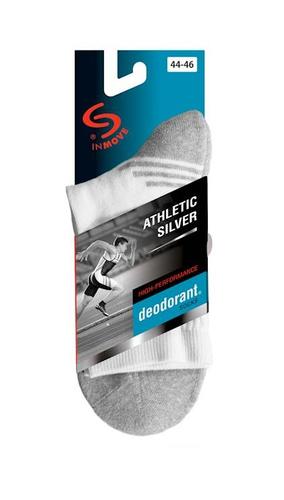 Skarpetki athletic silver deodorant frotte ze srebrem do intensywnego sportu