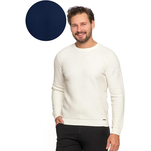Męski sweter z teksturą oms4300-001