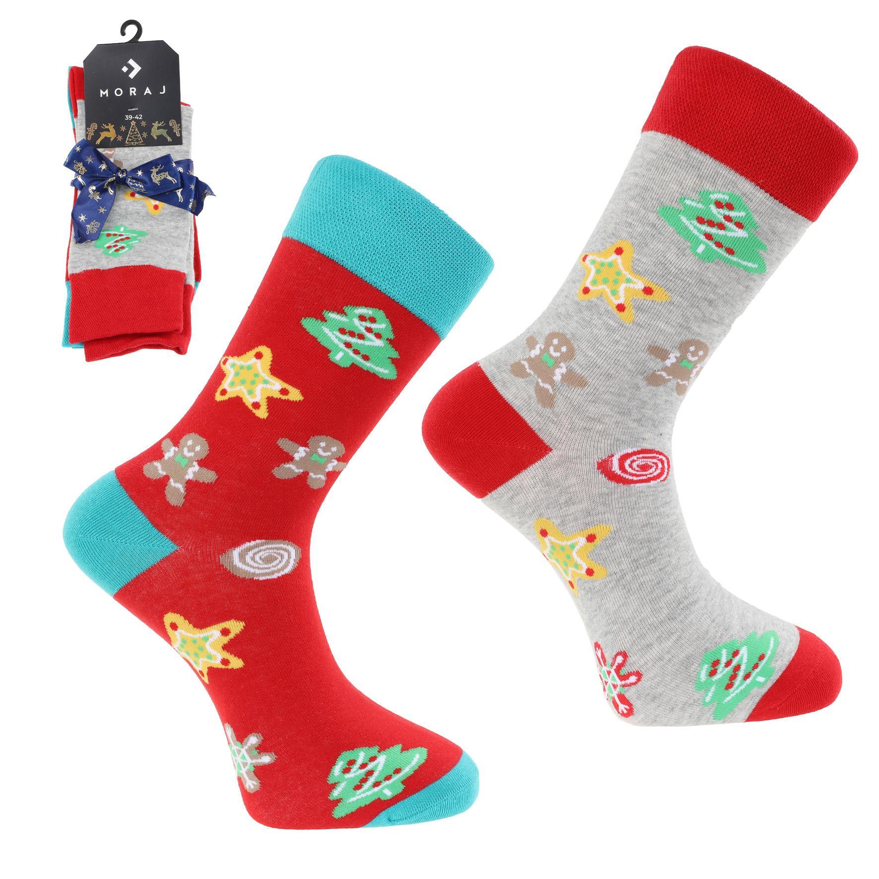 Skarpetki męskie świąteczne  cmls350-034-2