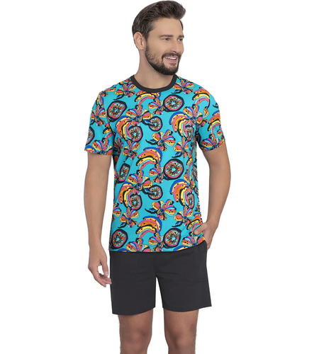 Piżama męska zanzi krótki rękaw