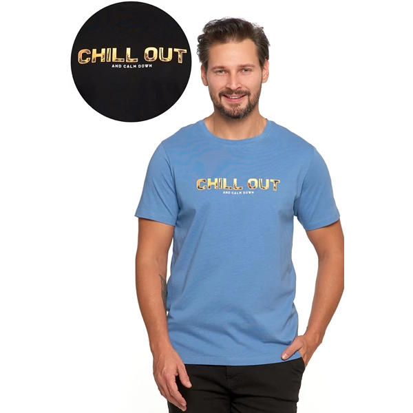 T-shirt męski z nadrukiem ots1700-011