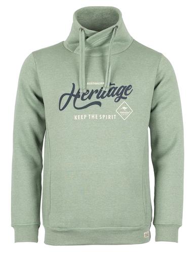 Roadsign bluza męska tuba, zielony melanż 19-007552