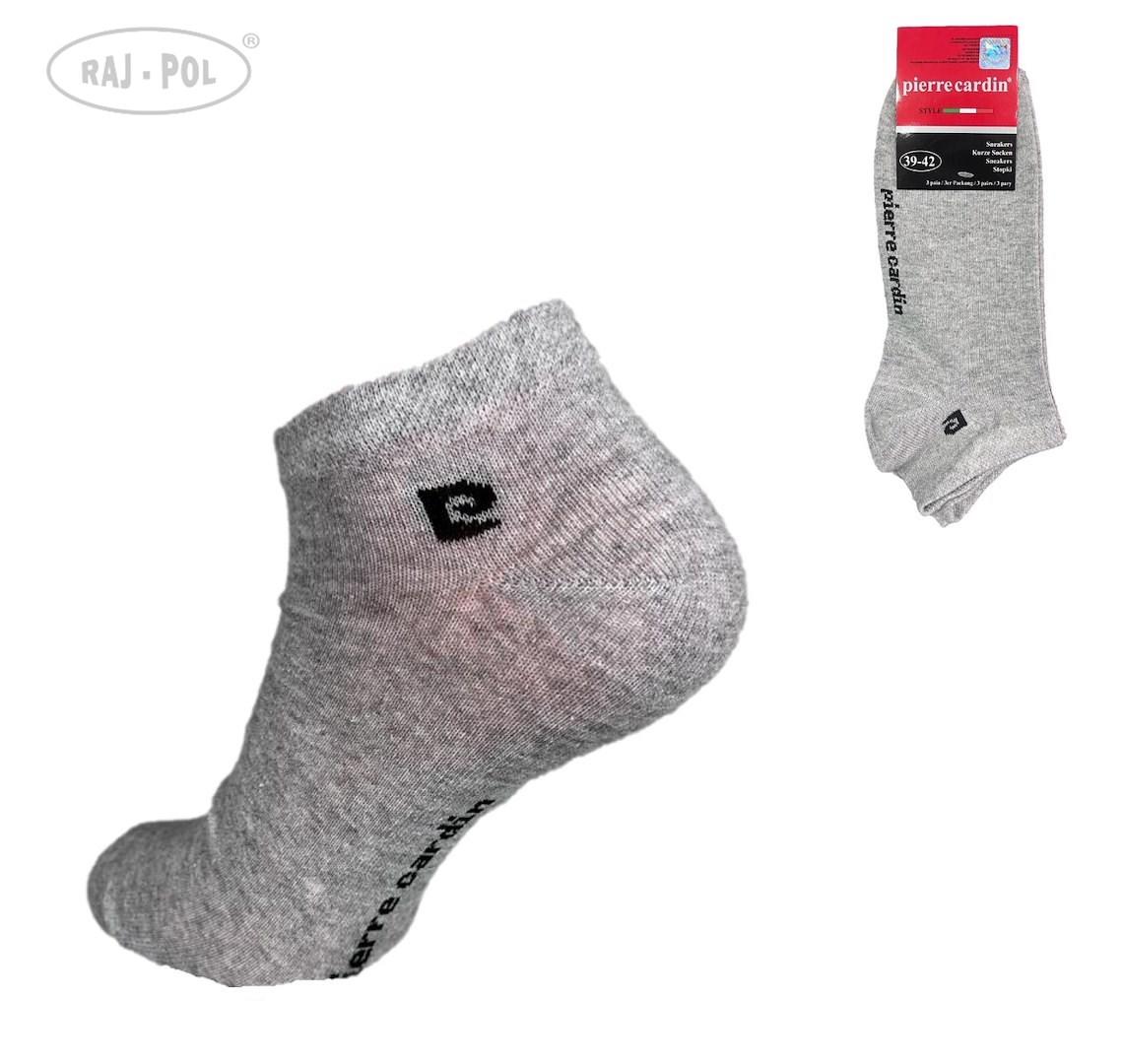 Stopka męska szara pierre cardin 3-pak 748044