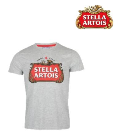 T- shirt męski stella artois szary 117205, 117212, 117229, 117236, 117243