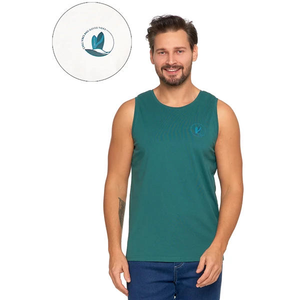 Koszulka męska bez rękawów tank top z nadrukiem ots1300-603
