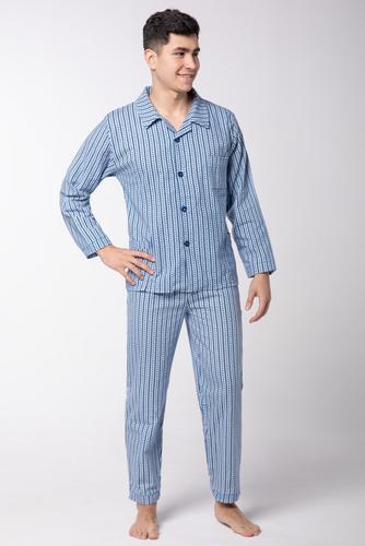 Piżama męska flanela, rozpinana r.l-xxl