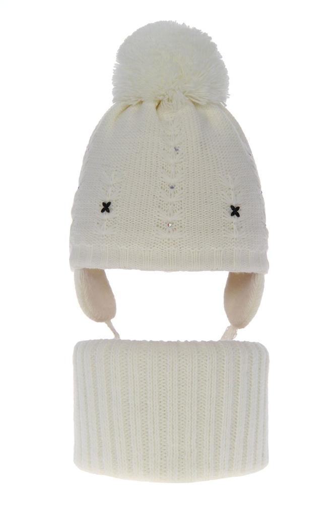 Komplet dla dziewczynki: czapka i komin zimowy alabama