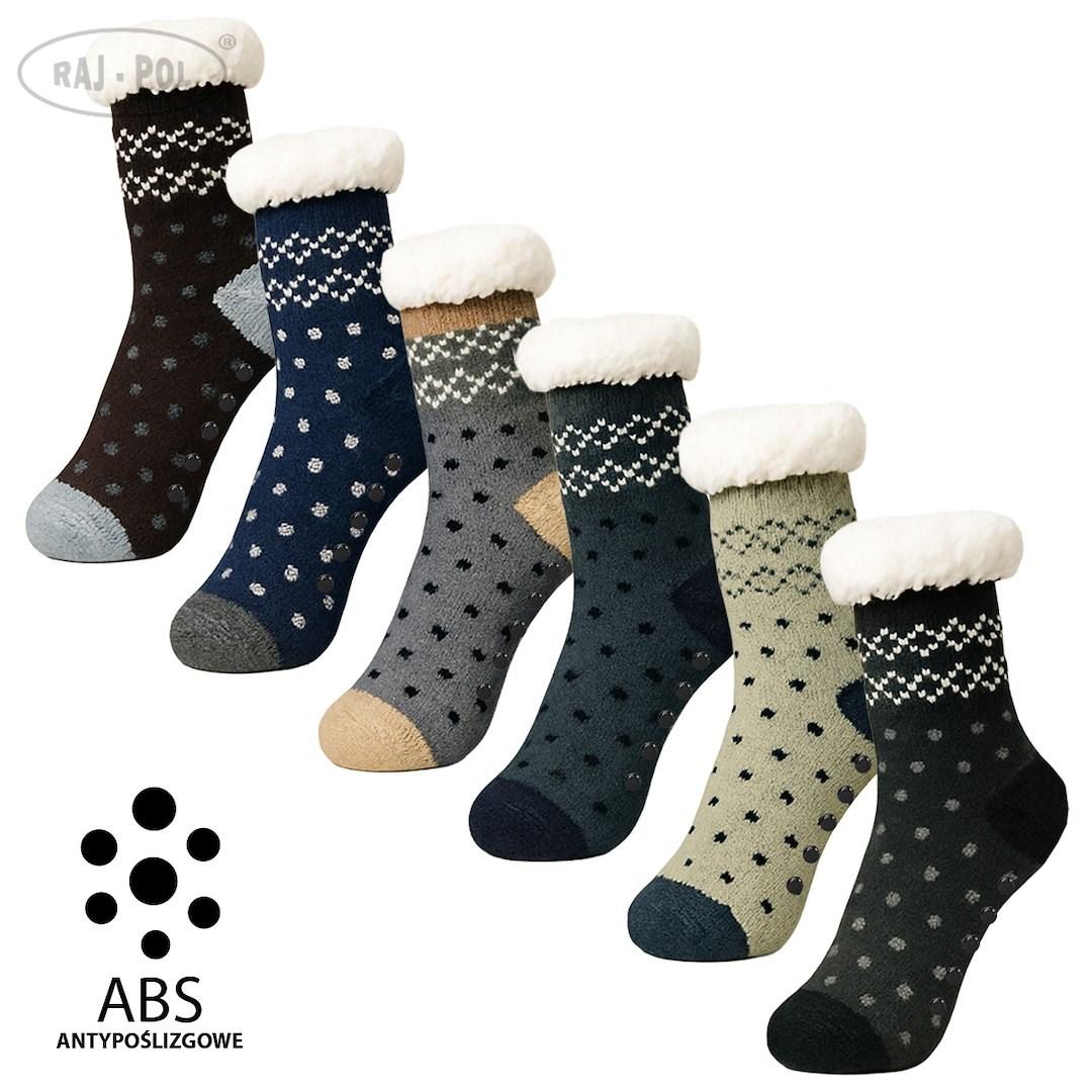 RAJ-POL / SKARPETY GÓRALSKIE DZIECIĘCE Z ABS 25-29 30-35 MODEL 798506 - www.anstel.pl