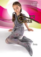 GATTA / PERLA - RAJSTOPY DZIECIĘCE MELANŻOWE WZORZYSTE Z LUREXEM - www.anstel.pl