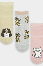 NOVITI / SKARPETY PÓŁFROTTE SILIKON ZWIERZAKI SF021-G-02 - www.anstel.pl