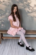 KNITTEX / DZIEWCZĘCE RAJSTOPY W GEOMETRYCZNY WZÓR ALBA DR2605 - www.anstel.pl