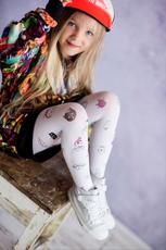 KNITTEX / DR1907 - RAJSTOPY DZIEWCZĘCE CRAZY CAT 40 DEN - www.anstel.pl