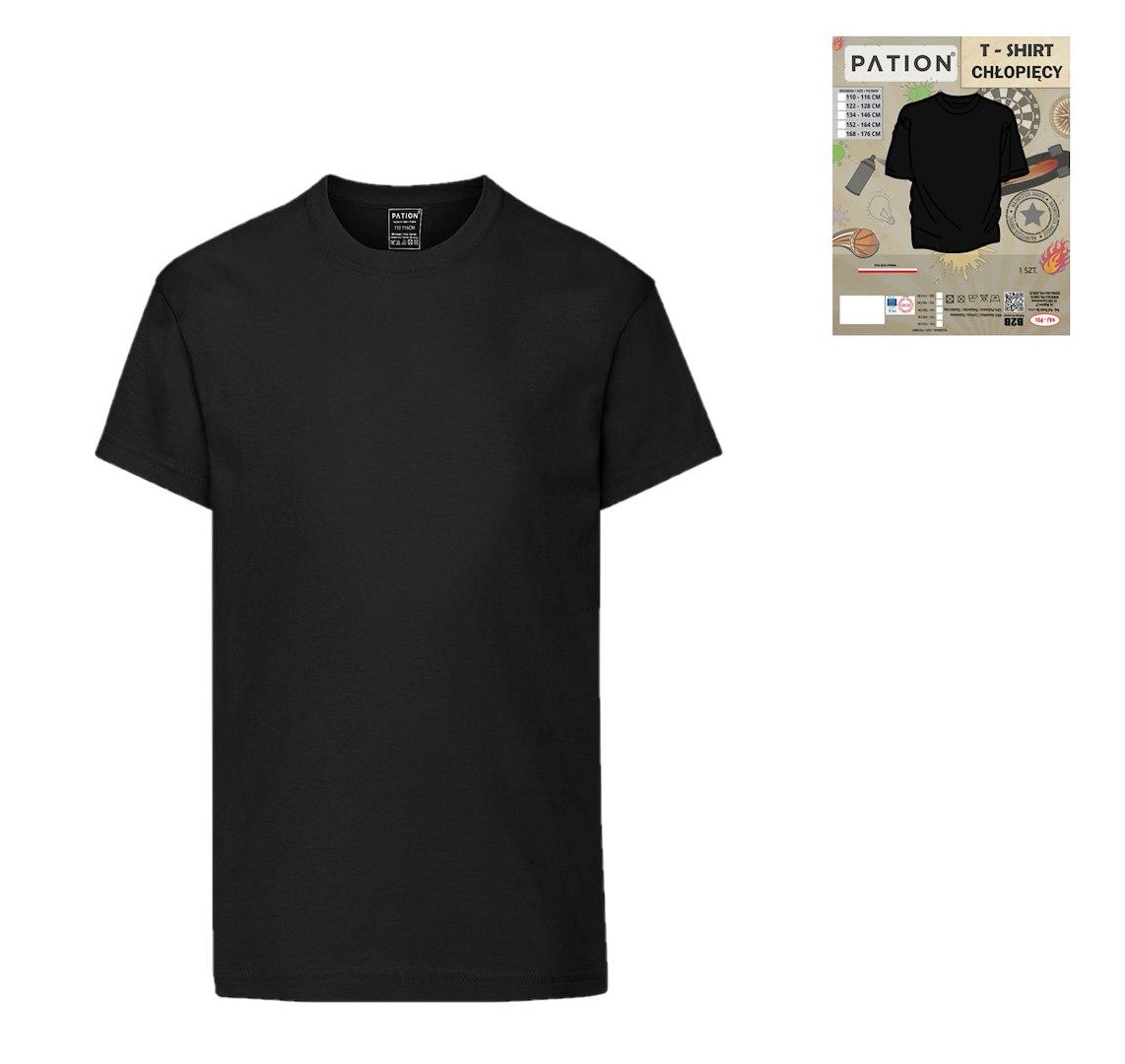 T-shirt chłopięcy pation czarny 732203, 732159, 732104, 732050, 732005