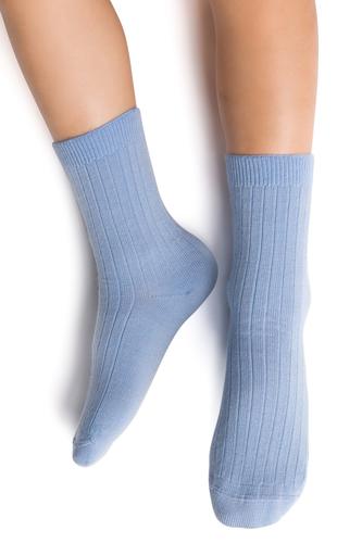 Skarpety dziecięce merino wool prążek 130