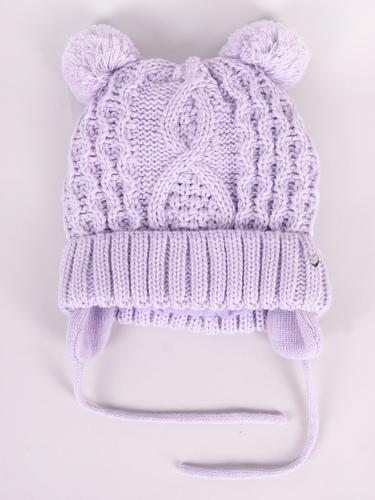 Czapka zimowa dziewczęca potrójna czz-0418g