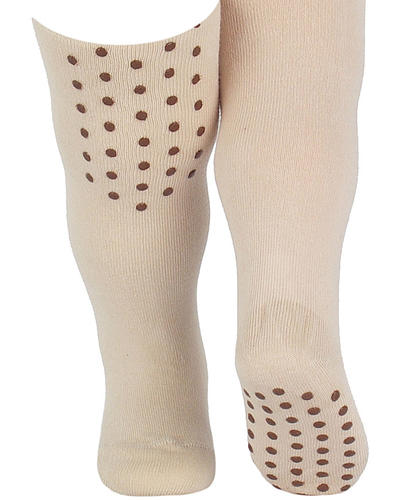 Baby - rajstopy gładkie bawełniane z abs na kolanie i stopie, do raczkowania 0-2 lata