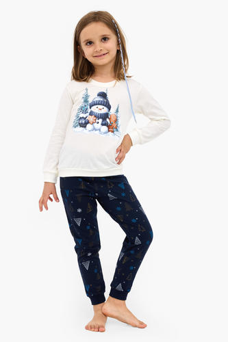 Piżama girl kids dr 977/189 snowy day