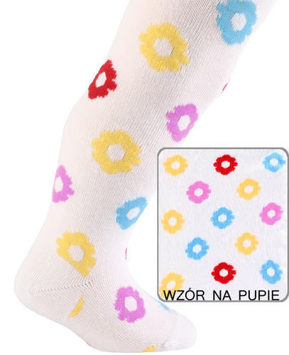 Wola babies - rajstopy wzorowane bawełniane 0 - 2 lata gw2017jz