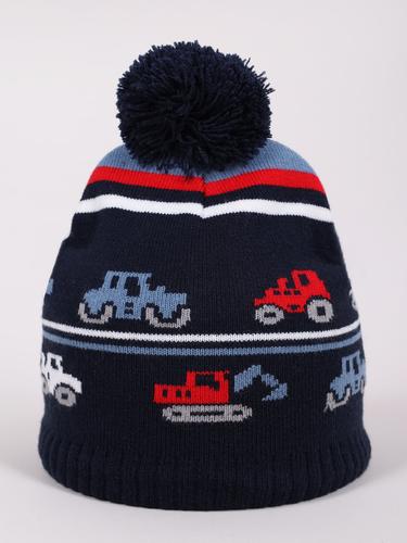 Czapka zimowa chłopięca potrójna czz-0540c