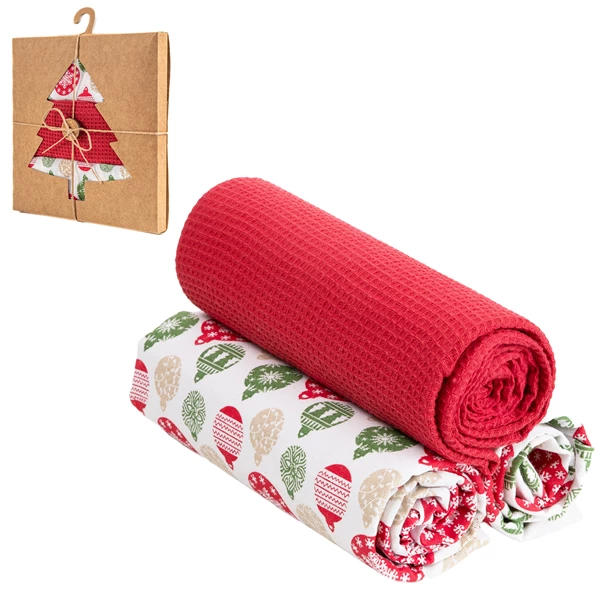 MORAJ / KOMPLET - ŚCIERECZKI KUCHENNE ŚWIĄTECZNE MRB1500-003 - www.anstel.pl