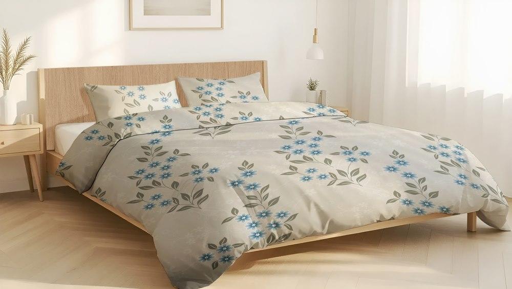 PATION / POŚCIEL Z MIKROFIBRY FLORE BLUE 795550, 795567, 795574 - www.anstel.pl