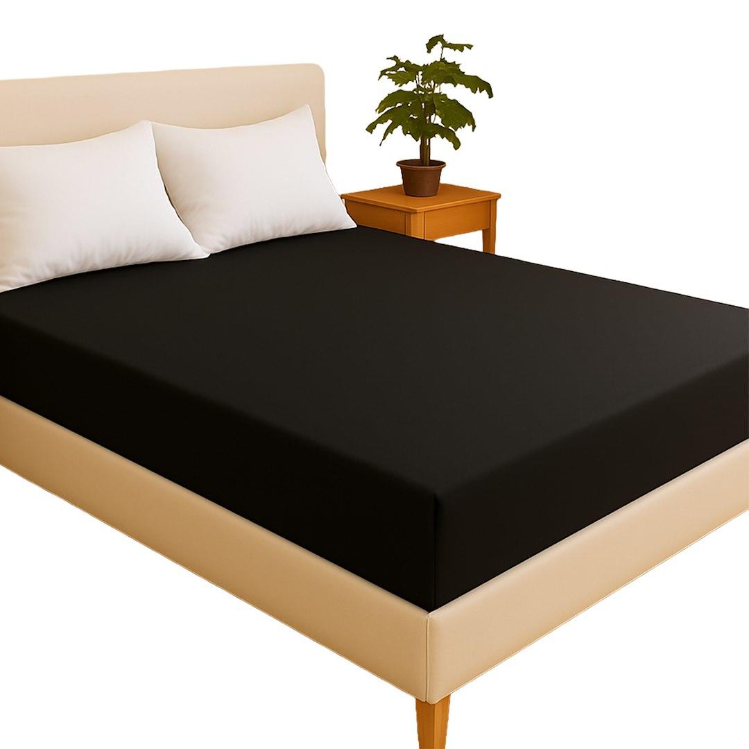 Prześcieradło z gumką sweet home colletion czarne 738519, 738526, 738533