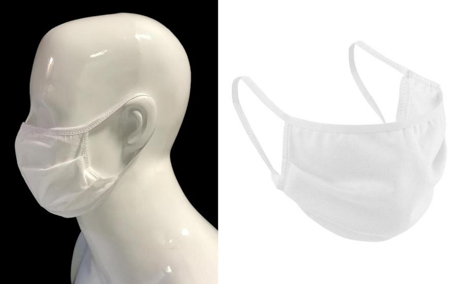 Maska ochronna antybakteryjna trzywarstwowa z gumką - jednorazowego użytku