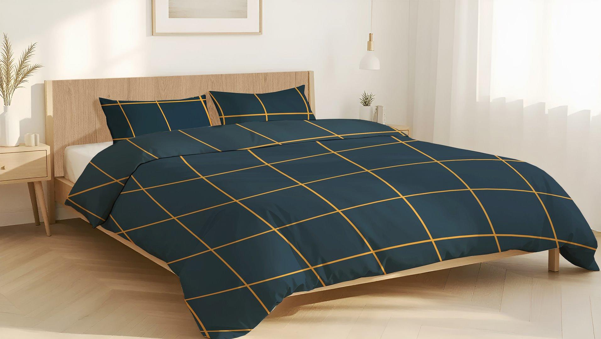 Pościel z mikrofibry bella navy blue 795895, 795901