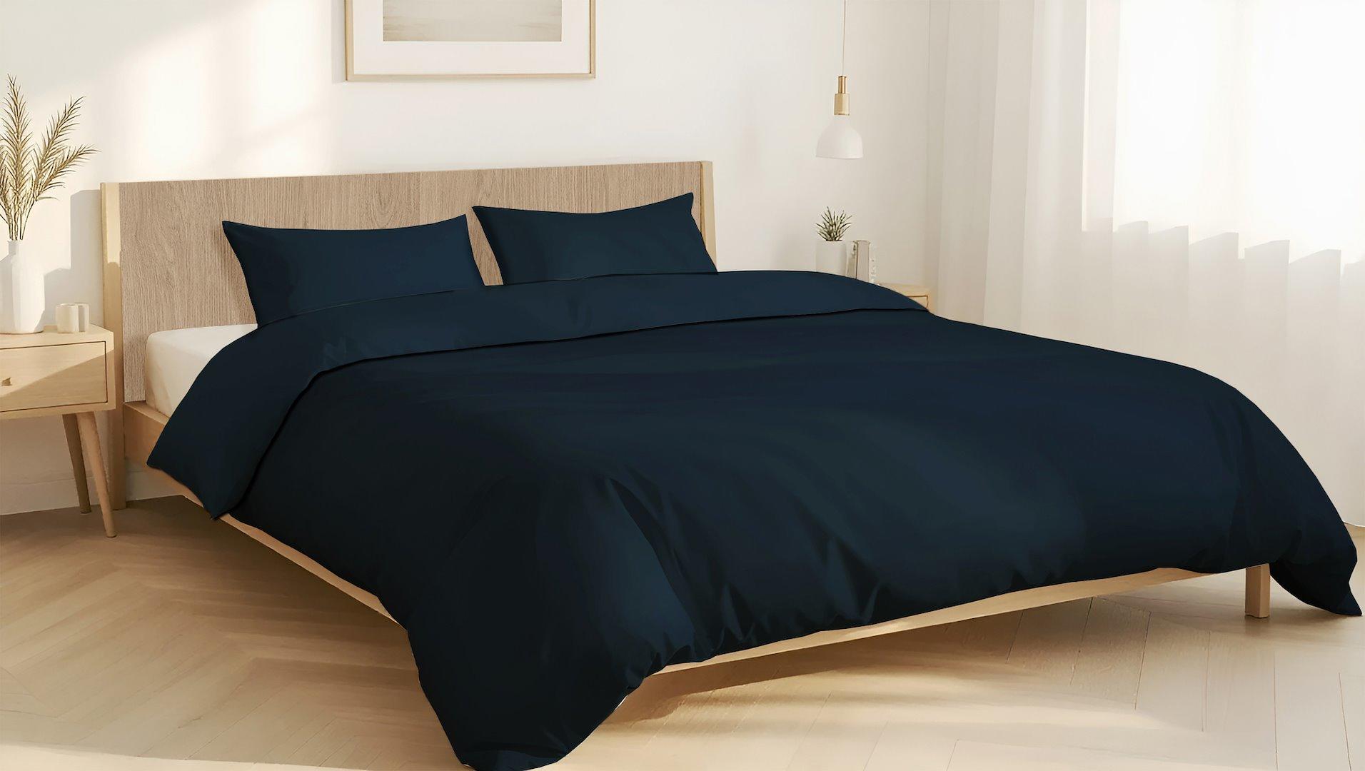 Pościel z mikrofibry klara navy blue 796229, 796236, 796243