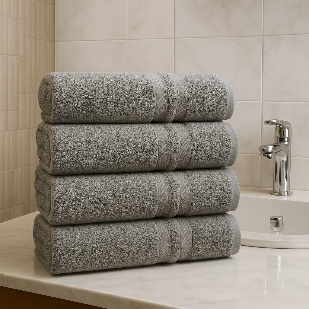 Ręcznik bawełniany jasny szary 500gsm 749348, 749331